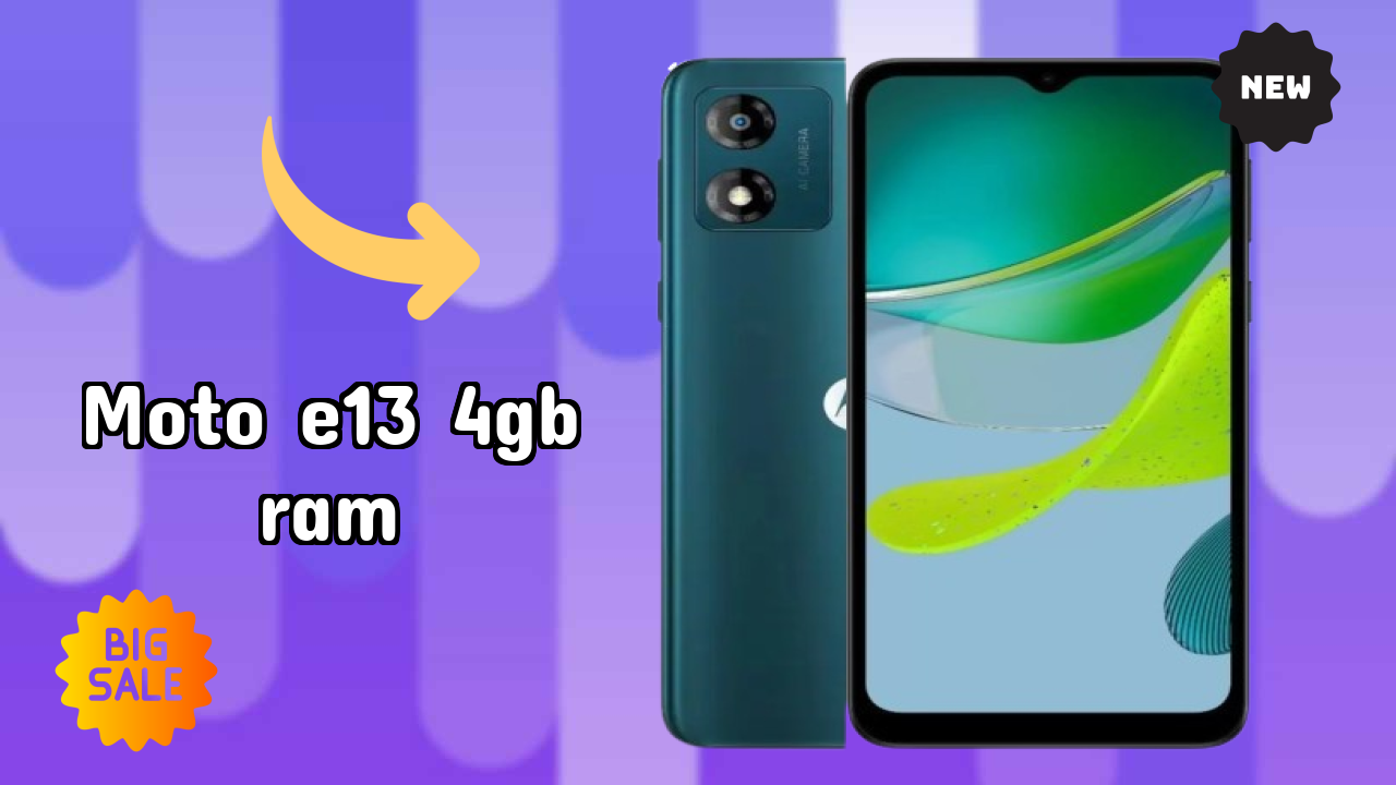 Moto E13 4GB RAM क़ीमत गिरावट: अब सिर्फ ₹8,499 उपलब्ध