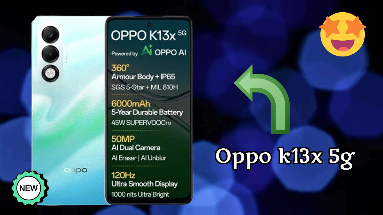 OPPO K13x 5G डिस्प्ले  डिस्कसन: 6.67 Inches (16.94 Cm) स्क्रीन