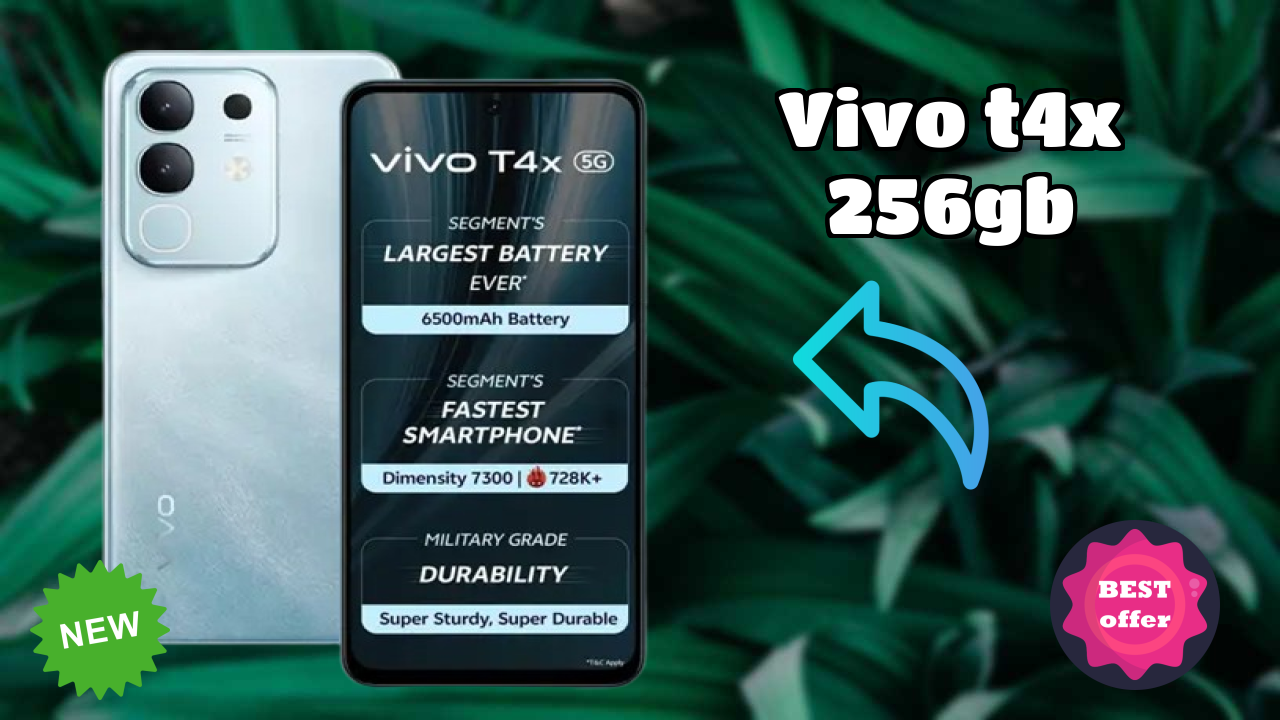 Vivo T4X 256GB क़ीमत  डिस्कसन: ₹16,499 क़ीमत के लिए क़ीमत